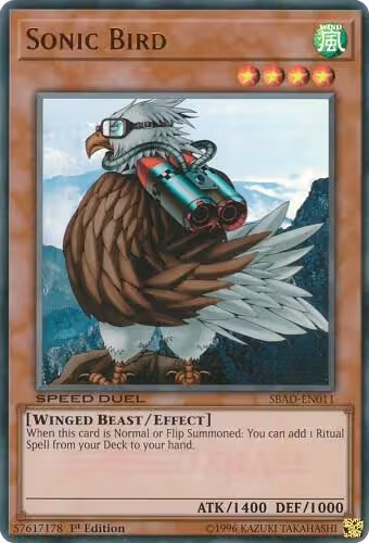 Sonic Bird (SBAD-EN011), Speed Duel: Attack from the Deep — Yu-Gi-Oh! card price