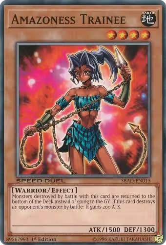 Amazoness Trainee (SBAD-EN015), Speed Duel: Attack from the Deep — Yu-Gi-Oh! card price