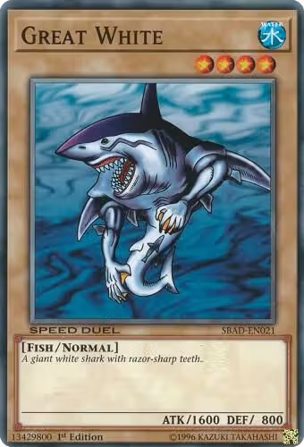 Great White (SBAD-EN021), Speed Duel: Attack from the Deep — Yu-Gi-Oh! card price