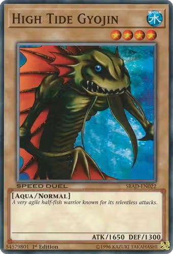 High Tide Gyojin (SBAD-EN022), Speed Duel: Attack from the Deep — Yu-Gi-Oh! card price