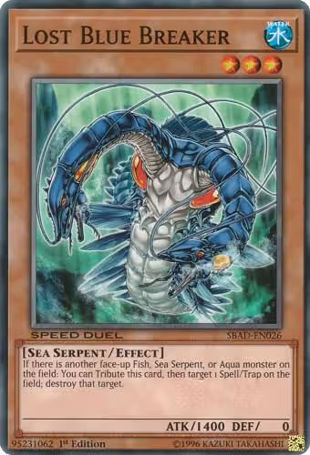 Lost Blue Breaker (SBAD-EN026), Speed Duel: Attack from the Deep — Yu-Gi-Oh! card price