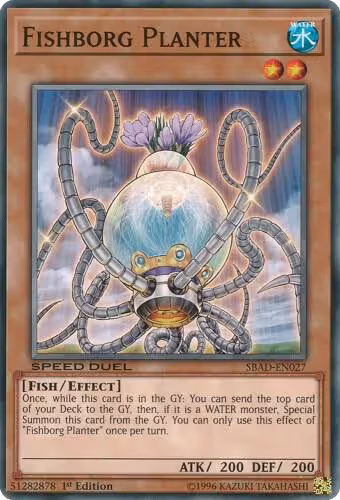 Fishborg Planter (SBAD-EN027), Speed Duel: Attack from the Deep — Yu-Gi-Oh! card price