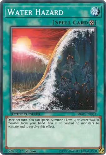 Water Hazard (SBAD-EN033), Speed Duel: Attack from the Deep — Yu-Gi-Oh! card price