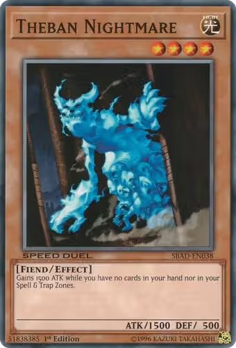 Theban Nightmare (SBAD-EN038), Speed Duel: Attack from the Deep — Yu-Gi-Oh! card price