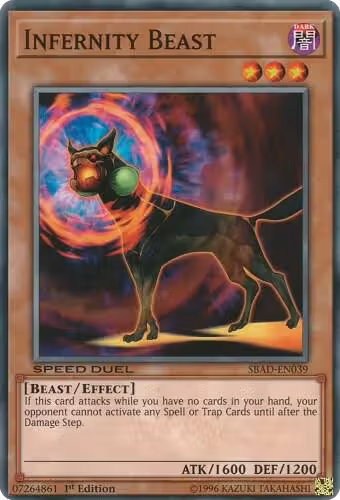 Infernity Beast (SBAD-EN039), Speed Duel: Attack from the Deep — Yu-Gi-Oh! card price