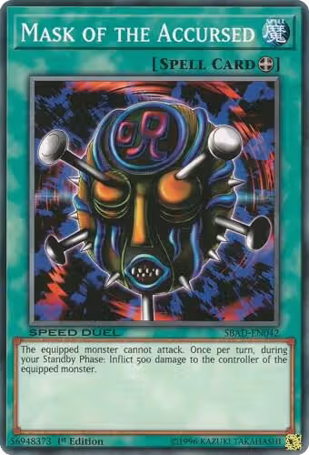 Mask of the Accursed (SBAD-EN042), Speed Duel: Attack from the Deep — Yu-Gi-Oh! card price