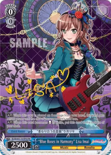 "Blue Roses in Harmony" Lisa Imai (SPM) (BD/EN-W03-103SPM SPM), BanG Dream! Girls Band Party! MULTI LIVE — Weiß Schwarz card price