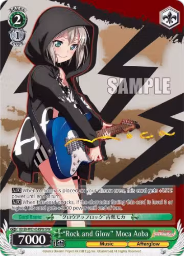 "Rock and Glow" Moca Aoba (SPM) (BD/EN-W03-054SPM SPM), BanG Dream! Girls Band Party! MULTI LIVE — Weiß Schwarz card price