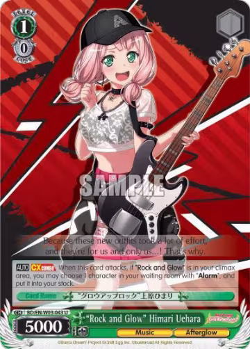 "Rock and Glow" Himari Uehara (BD/EN-W03-043 U), BanG Dream! Girls Band Party! MULTI LIVE — Weiß Schwarz card price