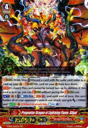 Progenitor Dragon of Lightning Flame, Gilgal (V-SS01/002EN) — card price