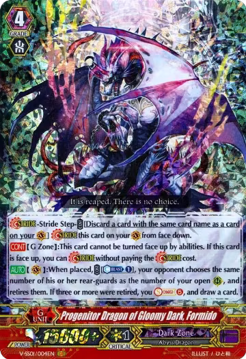 Progenitor Dragon of Gloomy Dark, Formido (V-SS01/004EN), V-SS01: Premium Collection 2019 — Vanguard card price