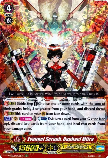 Evangel Seraph, Raphael Mitra (V-SS01/009EN), V-SS01: Premium Collection 2019 — Vanguard card price