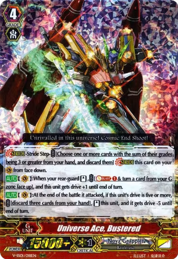 Universe Ace, Bustered (V-SS01/018EN), V-SS01: Premium Collection 2019 — Vanguard card price