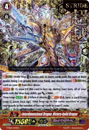 Interdimensional Dragon, History-build Dragon (Hot Stamped) (V-SS01/024EN), V-SS01: Premium Collection 2019 — Vanguard card price