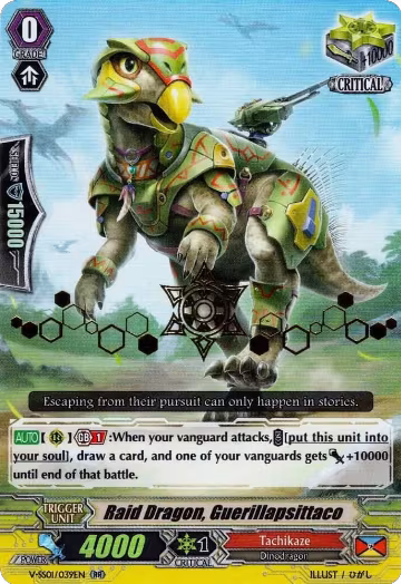 Raid Dragon, Guerrillapsittaco (Hot Stamped) (V-SS01/039EN), V-SS01: Premium Collection 2019 — Vanguard card price