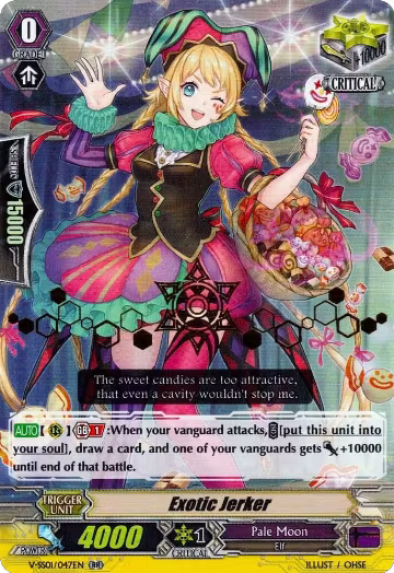 Exotic Jerker (Hot Stamped) (V-SS01/047EN), V-SS01: Premium Collection 2019 — Vanguard card price