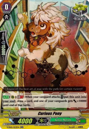 Curious Pony (Hot Stamped) (V-SS01/053EN), V-SS01: Premium Collection 2019 — Vanguard card price