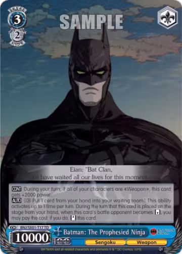 Batman: The Prophesied Ninja (BNJ/SX01-T17 TD), Batman Ninja — Weiß Schwarz card price