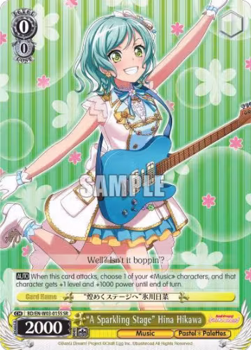 "A Sparkling Stage" Hina Hikawa (SR) (BD/EN-W03-015S SR), BanG Dream! Girls Band Party! MULTI LIVE — Weiß Schwarz card price