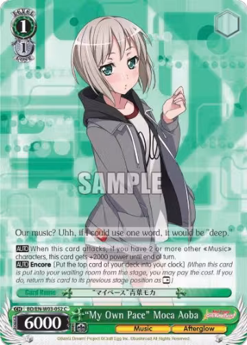 "My Own Pace" Moca Aoba (BD/EN-W03-052 C), BanG Dream! Girls Band Party! MULTI LIVE — Weiß Schwarz card price