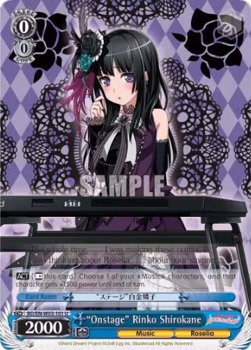 "Onstage" Rinko Shirokane (BD/EN-W03-101 U), BanG Dream! Girls Band Party! MULTI LIVE — Weiß Schwarz card price