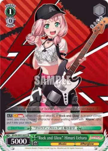 "Rock and Glow" Himari Uehara (SR) (BD/EN-W03-043S SR), BanG Dream! Girls Band Party! MULTI LIVE — Weiß Schwarz card price