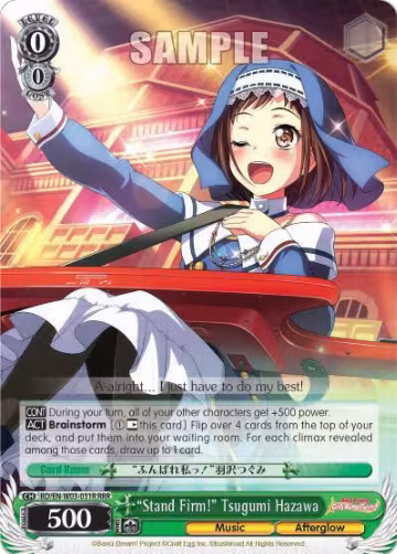 "Stand Firm!" Tsugumi Hazawa (RRR) (BD/EN-W03-031R RRR), BanG Dream! Girls Band Party! MULTI LIVE — Weiß Schwarz card price
