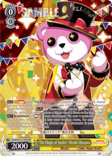 "The Magic of Smiles" Misaki Okusawa (SPM) (BD/EN-W03-011SPM SPM), BanG Dream! Girls Band Party! MULTI LIVE — Weiß Schwarz card price