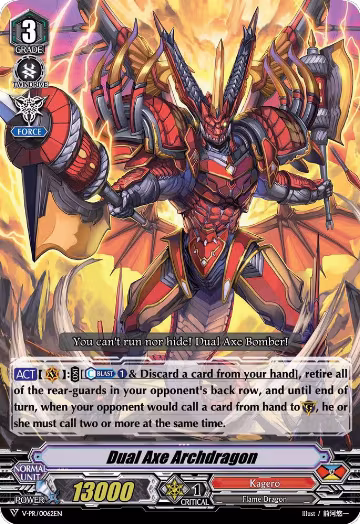 Dual Axe Archdragon (V-PR/0062EN), V Promo Cards — Vanguard card price