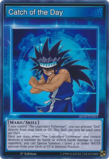 Catch of the Day (SBAD-ENS03), Speed Duel: Attack from the Deep — Yu-Gi-Oh! card price