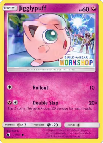 Jigglypuff - 71/111 (Build-A-Bear Workshop Exclusive) (071/111), Miscellaneous Cards & Products — Pokémon card price