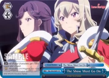 The Show Must Go On (RSL/S56-E095 CR), Revue Starlight — Weiß Schwarz card price