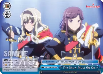 The Show Must Go On (RRR) (RSL/S56-E095R RRR), Revue Starlight — Weiß Schwarz card price