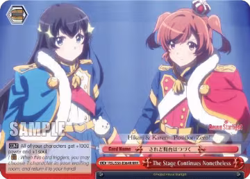 The Stage Continues Nonetheless (RRR) (RSL/S56-E064R RRR), Revue Starlight — Weiß Schwarz card price