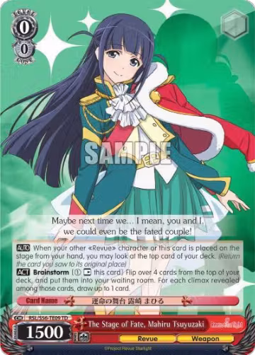 The Stage of Fate, Mahiru Tsuyuzaki (RSL/S56-TE09 TD), Revue Starlight — Weiß Schwarz card price
