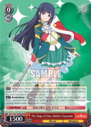 The Stage of Fate, Mahiru Tsuyuzaki (RRR) (RSL/S56-TE09R RRR), Revue Starlight — Weiß Schwarz card price