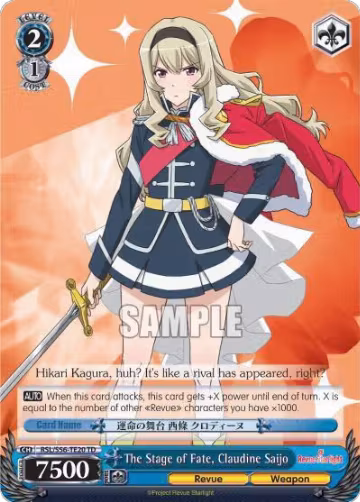 The Stage of Fate, Claudine Saijo (RSL/S56-TE20 TD), Revue Starlight — Weiß Schwarz card price