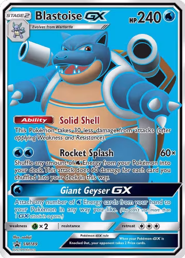 Blastoise GX - SM189 (SM189), SM Promos — Pokémon card price