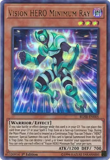 Vision HERO Minimum Ray (BLHR-EN005), Battles of Legend: Hero's Revenge — Yu-Gi-Oh! card price