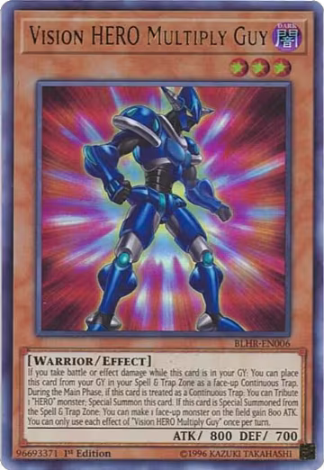 Vision HERO Multiply Guy (BLHR-EN006), Battles of Legend: Hero's Revenge — Yu-Gi-Oh! card price