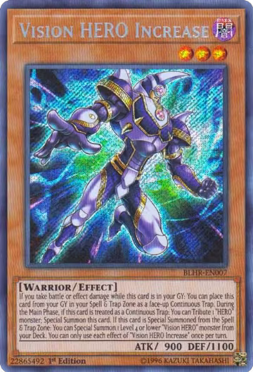 Vision HERO Increase (BLHR-EN007), Battles of Legend: Hero's Revenge — Yu-Gi-Oh! card price