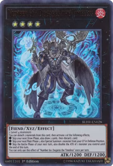 Number 60: Dugares the Timeless (BLHR-EN028), Battles of Legend: Hero's Revenge — Yu-Gi-Oh! card price