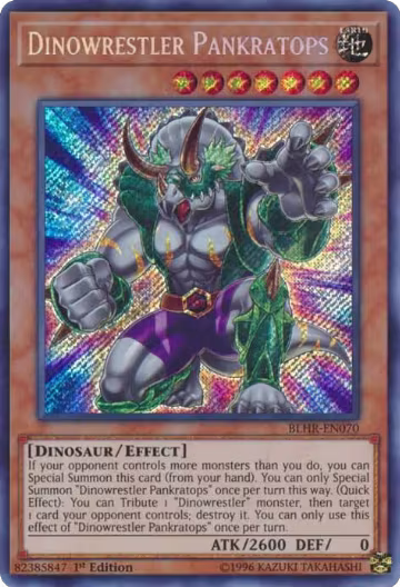 Dinowrestler Pankratops (BLHR-EN070), Battles of Legend: Hero's Revenge — Yu-Gi-Oh! card price