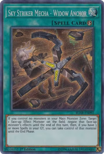 Sky Striker Mecha - Widow Anchor (BLHR-EN092), Battles of Legend: Hero's Revenge — Yu-Gi-Oh! card price