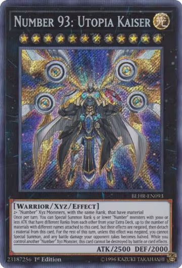 Number 93: Utopia Kaiser (BLHR-EN093), Battles of Legend: Hero's Revenge — Yu-Gi-Oh! card price
