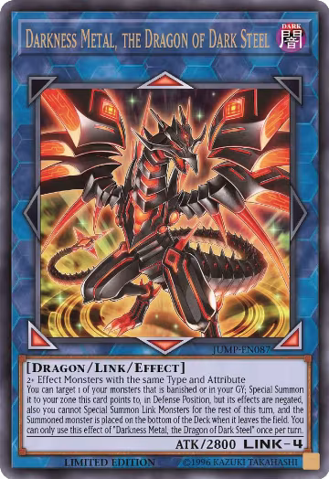 Darkness Metal, the Dragon of Dark Steel (JUMP-EN087), Shonen Jump Magazine Promos — Yu-Gi-Oh! card price
