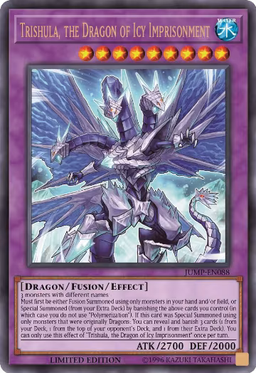 Trishula, the Dragon of Icy Imprisonment (JUMP-EN088), Shonen Jump Magazine Promos — Yu-Gi-Oh! card price