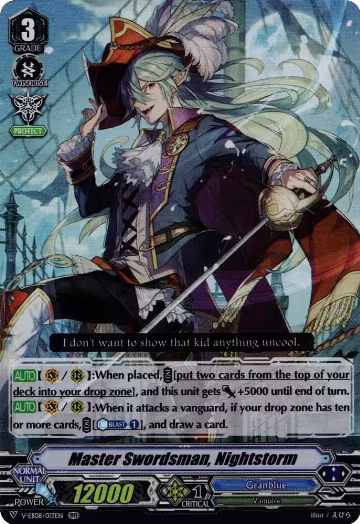 Master Swordsman, Nightstorm (V-EB08/013EN), V-EB08: My Glorious Justice — Vanguard card price