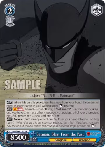 Batman: Blast From the Past (BNJ/SX01-072 R), Batman Ninja — Weiß Schwarz card price