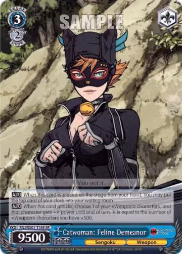Catwoman: Feline Demeanor (SR) (BNJ/SX01-T16S SR), Batman Ninja — Weiß Schwarz card price